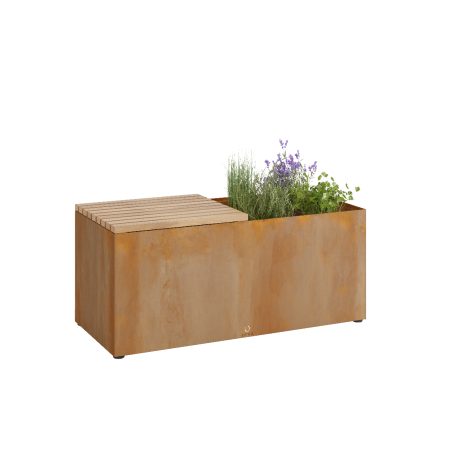 OFYR Herb Garden Bench Corten