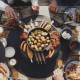 OFYR Tabl'o Set de Table Noir avec Casserole et Spatule