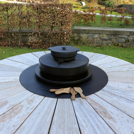 OFYR Tabl'o Set de Table Noir avec Casserole et Spatule